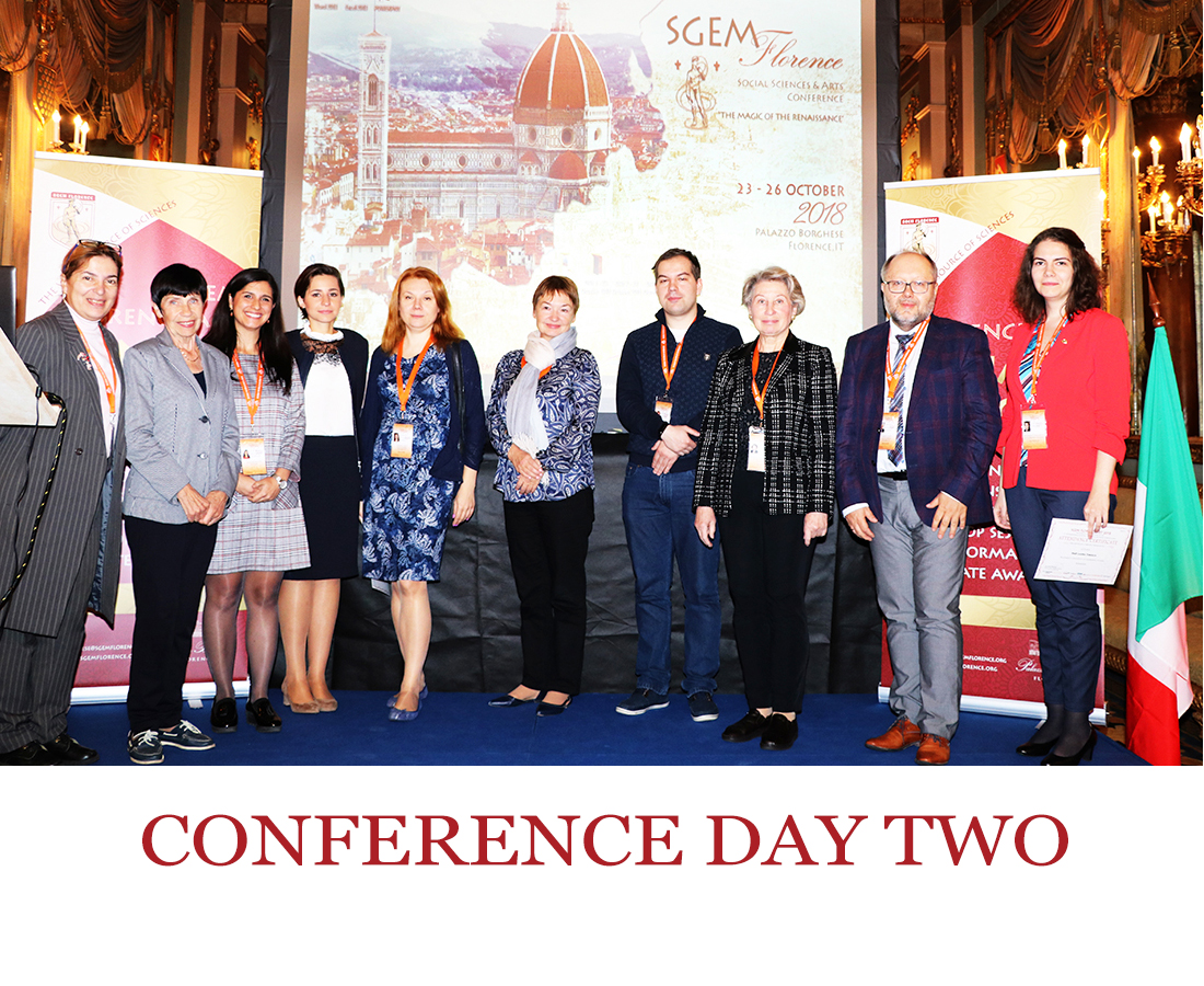SGEM Florence 2018- Conference Day Two SGEM Florence 2018- Conference Day Two