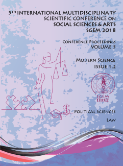 Proceedings SGEM 2018 / Book1 / ISSN 2367-5659